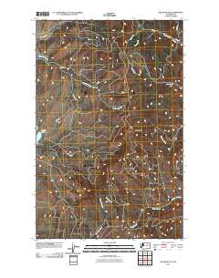 2011 Map of Keller Butte, 2011 Print