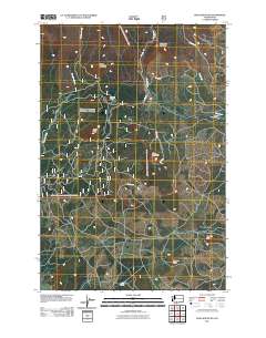 2011 Map of King Mountain, 2011 Print
