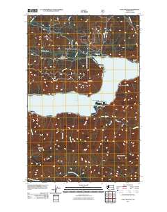 2011 Map of Lake Crescent, 2011 Print