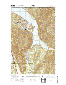 2014 Map of Lake Whatcom, 2014 Print