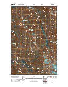 2011 Map of Lime Mountain, 2011 Print