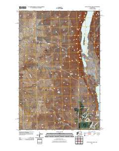 2011 Map of Little Soap Lake, 2011 Print