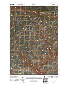 2011 Map of Lone Pine Butte, 2011 Print
