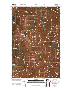 2011 Map of Lost Peak, 2011 Print