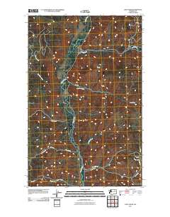2011 Map of Louie Creek, 2011 Print