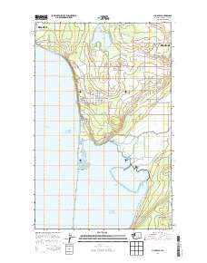 2014 Map of Lummi Bay, 2014 Print