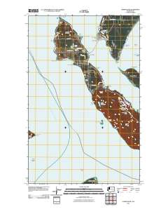 2011 Map of Lummi Island, 2011 Print