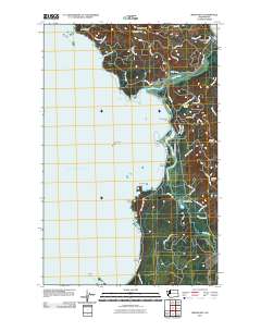 2011 Map of Makah Bay, 2011 Print