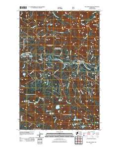2011 Map of Mallardy Ridge, 2011 Print