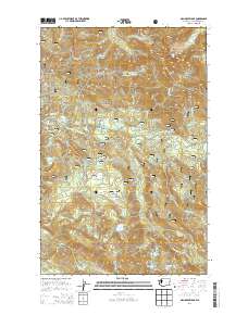 2014 Map of Mallardy Ridge, 2014 Print
