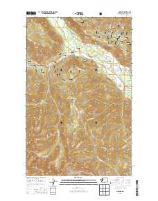 2014 Map of Mazama, 2014 Print