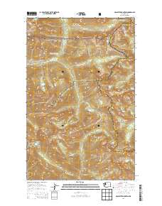 2014 Map of McAlester Mountain, 2014 Print