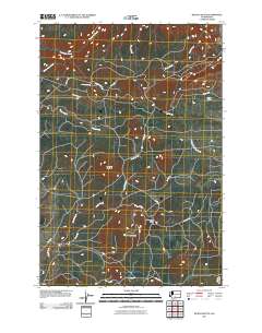 2011 Map of McKays Butte, 2011 Print
