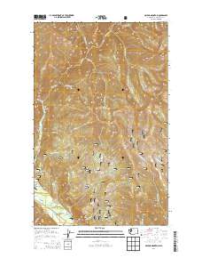 2014 Map of McLeod Mountain, 2014 Print