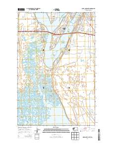 2014 Map of Moses Lake South, 2014 Print