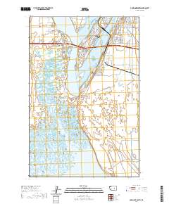 2020 Map of Moses Lake South, 2020 Print