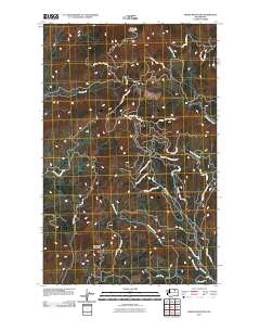 2011 Map of Moses Mountain, 2011 Print
