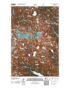 2011 Map of Mount Daniel, 2011 Print
