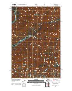 2011 Map of Mount Hoquiam, 2011 Print