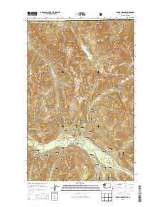 2014 Map of Mount Larrabee, 2014 Print