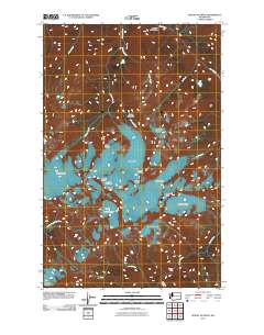 2011 Map of Mount Olympus, 2011 Print