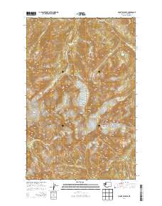 2014 Map of Mount Olympus, 2014 Print