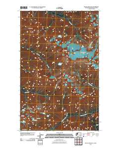 2011 Map of Mount Redoubt, 2011 Print