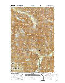 2014 Map of Mount Shuksan, 2014 Print