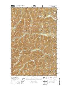 2014 Map of Mount Townsend, 2014 Print