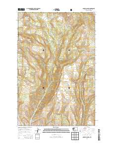 2014 Map of Naneum Canyon, 2014 Print