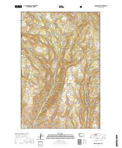 2020 Map of Naneum Canyon, 2020 Print