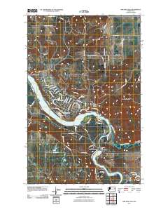 2011 Map of Nine Mile Falls, 2011 Print