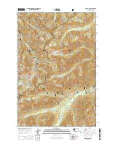 2014 Map of Norse Peak, 2014 Print