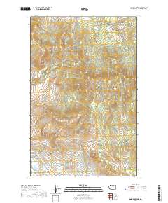 2020 Map of Omak Mountain, 2020 Print