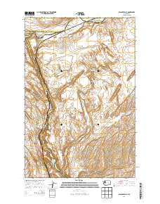 2014 Map of Palouse Falls, 2014 Print