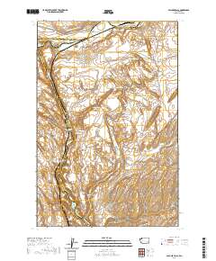 2020 Map of Palouse Falls, 2020 Print