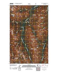 2011 Map of Pasayten Peak, 2011 Print