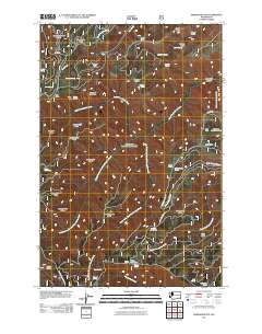 2011 Map of Pinkham Butte, 2011 Print