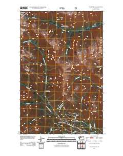 2011 Map of Poe Mountain, 2011 Print