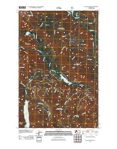 2011 Map of Polallie Ridge, 2011 Print