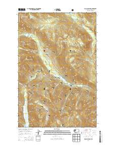 2014 Map of Polallie Ridge, 2014 Print