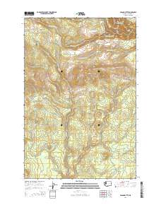 2014 Map of Poland Butte, 2014 Print