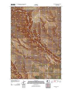 2011 Map of Prosser SW, 2011 Print