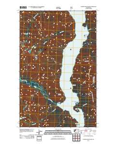 2011 Map of Pumpkin Mountain, 2011 Print