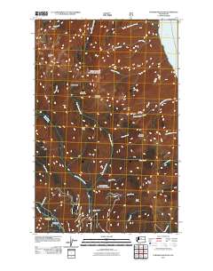 2011 Map of Pyramid Mountain, 2011 Print