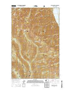 2014 Map of Pyramid Mountain, 2014 Print