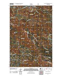 2011 Map of Quartz Mountain, 2011 Print