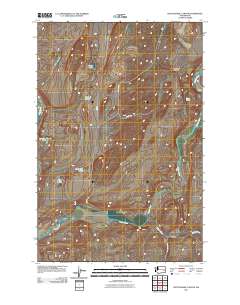 2011 Map of Rattlesnake Canyon, 2011 Print