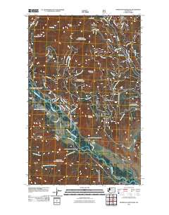 2011 Map of Rendevous Mountain, 2011 Print