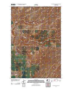 2011 Map of Rye Grass Coulee, 2011 Print